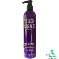 [ NL ] Dầu gội tím khử vàng cho tóc bạch kim Tigi Bed Head Dumb Blonde Purple Toning Shampoo 400ml