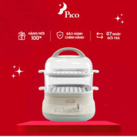 [ Nồi hấp điện 2 tầng đa năng BEAR DZG-C60Q8 - 6 Lít - Tiết kiệm điện- Hẹn giờ- Chính Hãng bảo hành 18 tháng )