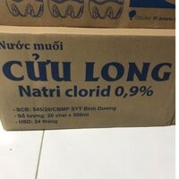 [ Now ship] Nước muối sinh lý cửu long 500- 1000ml thùng- Nhà Thuốc Mỹ Kim