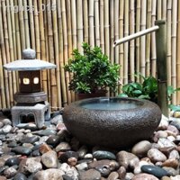 ∋ ∈ Nước chảy phong cảnh bát đá sân nước chảy trang trí sân vườn ngoài trời đồ trang trí bồn rửa đá chậu đá bể nuôi cá c