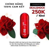 [𝗦𝗔𝗟𝗘]..::✨ Nước hoa nữ 212 VIP Rosé Red 10ml (5ml/10ml/20ml)✨::..