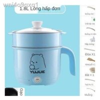 ⊕ ﹍ nước ngoài Nồi du lịch di động điện áp kép 110V lẩu gấp bếp ký túc xá cơm mini