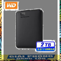 █ Ổ cứng di động HDD 2.5 inch WD Elements 2TB ( Đen ) New Chính Hãng 100% - Fullbox tặng kèm bao đựng WD đa năng ░G░I░Á░