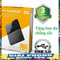 █ Ổ cứng di động HDD 2.5 inch WD My Passport 3TB chuẩn USB 3.0 WDBYFT0030BBK (New chuẩn Chính Hãng 100% - Fullbox Đen )