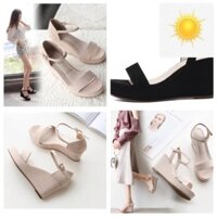 👚👗 Oder dép sandal đế xuồng ( sẵn trang 37 đen 37 36 và trắng 39) 👚👗