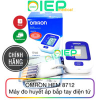✅ OMRON HEM-8712 - Máy đo huyết áp Omron HEM 8712, máy huyết áp đo bắp tay tự động (Chính hãng Omron - Nhật Bản)