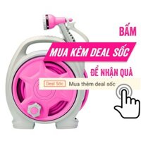 ( Ống Dài 15 Mét) Bộ Vòi Tưới Cây, Rửa Xe Rulo Thu Cuộn Vòi Phun 6 Chế Độ