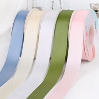 ~ Ống hút có sẵn [Mã hóa hai mặt] Ruy băng hoa thủ công Chất liệu DIY Nơ Hộp bánh sinh nhật Ruy băng trang trí