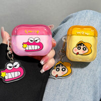 ♥ Ốp AirPods 4 tương thích, vỏ bảo vệ AirPods Pro 2, 3, ốp tai nghe Bluetooth Apple, trong suốt, AirPods Crayon Shin-chan, ốp mềm cho iPod thế hệ thứ 3 và thứ 4, Pro 2 thế hệ thứ hai 4 OJ4C