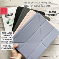 🌟🌟 Ốp Bao Da Lưng Trong viền chống sốc Dux Ducis Khay Bút tháo lắp 2 mặt IPAD gen 10.9 10.2 12.9 pro 11 2022 2020 2021