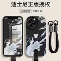 ♥ Ốp lưng Magma màu nước tương thích với iPhone 15, mới cho iPhone 14 Pro, Disney Minnie Mickey, Apple 13, sáng tạo, cảm giác cao cấp, cá tính nổi tiếng trên mạng, dây đeo cổ tay cho nữ X/XR, silicone C3JJ