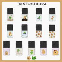 🇰🇷 Ốp lưng z flip 5 clear tank jelly hard phone case bảo vệ ốp lưng hàn quốc thiết kế cặp đôi dễ thương độc đáo cho samsung galaxy z flip 5
