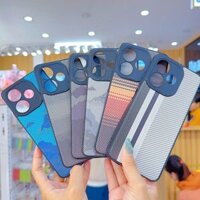 ** Ốp Oppo A5 Pro dẻo lưng giả da họa tiết Pixel