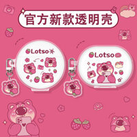 ♥ Ốp tương thích cho Honor Earbuds X8, Honor X7 Choice, Earbuds X5s Pro, X6, Ốp tai nghe Bluetooth 3 Pro, Ốp mềm X7 Lite, trong suốt X5e, Gấu dâu A OHO6