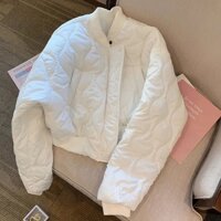 [ Order ] Áo khoác phao nữ dáng ngắn phong cách Hàn quốc cổ tàu