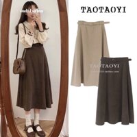 [ ORDER ] Chân Váy Dài Da Lộn Hàn Quốc