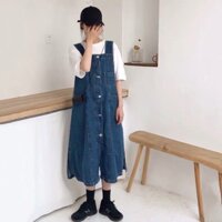 [ ORDER ] Đầm yếm jean xoè cực xinh nhiều mẫu ulzzang