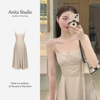 [ ORDER + QUÀ TẶNG ] Đầm Tiểu Thư 2 Dây Mảnh Maxi Đi Biển_mienietree_D004