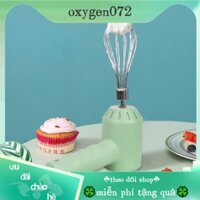 � Oxygen072  Máy Đánh Trứng Cầm Tay Máy trộn cầm tay không dây điện Hộ gia đình nhỏ 3 tốc độ thay đổi đánh trứng cho nhà bếp Nướng màu xanh lá cây