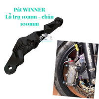 📌 pas anot đen bóng, pát gắn trước WINNER heo dầu tai xanh (mẫu 50A) ✔️ lỗ trụ 10mm - chân 100mm đi đĩa  260/267mm