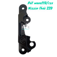 ⭐ Pas heo xe máy wave110 rsx fu led heo nissin thái 2pis đi đĩa size zin 220mm ⭐ ANOD MÀU ĐEN BÓNG