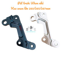 📌 Pas nhôm cnc nguyên khối ANOD ĐEN & TRẮNG 👉 Gắn Trước Phuộc WAVE100 ZX FU NEO đi heo WAVE LỚN đĩa 260/265/267mm