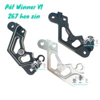 💎 PÁT CNC 👉 PÁT TRƯỚC XE WINNER V1 GẮN HEO DẦU ZIN XE ĐI ĐĨA 267mm ⚡Mẫu 2line ⚡Mẫu Anot Đen Bóng ⚡Mẫu Anot Trắng Bóng