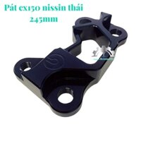 👉 Pát Trước Exciter Ex150 Ex155 gắn Heo Dầu nissin thái 2pis đi đĩa size 245mm 📌 Anod màu đen bóng