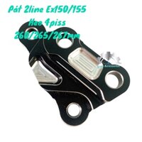 📌 #PÁT_CNC 2line, gắn TRƯỚC EXCITER EX150 EX155  💎Gắn HEO DẦU 4 piston đối xứng (Mẫu ADELIN), gắn đĩa size 260/265/267mm