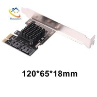 ∞ Pci Express 1x sang SATA3.0 2 cổng Riser Card PCI-E3.0 Bảng chuyển đổi mở rộng [houston.vn]