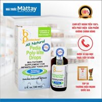 ✅  Pedia Poly Vite Drops - Protected - Chai 30ml - Bổ Sung Vitamin Tổng Hợp Cho Trẻ Em.  [Date xa]