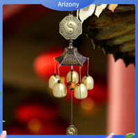 《 Penstok 》 Chuông gió phong thủy Đồng tinh tế Chúc may mắn Mặt dây chuyền chuông gió cho sân vườn gia đình