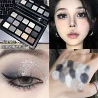 🔥 Phấn mắt khói 🔥 phấn mắt đen bảng mắt tone khói trang điểm Halloween phấn mắt xám khói Phong cách Âu Mỹ có hàng sẵn phấn mắt nhiều màu ✫Khói nhỏ kim cương vỡ đen lạnh Phấn mắt 15 màu bột xám xi măng xám nguyên chất Châu Âu và Mỹ ngọc trai kim loại pu