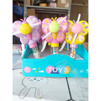 [ Phát sáng cực đẹp ] Combo 12 cây Kẹo trái cây quạt tay bướm phát sáng 4g quà tặng trẻ em siêu đẹp cực cute