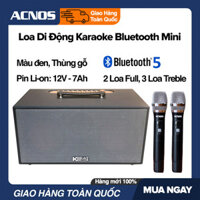 ( PHIÊN BẢN 2022 ) LOA bãi mỹ.nhật.Dàn Karaoke Loa Di Động Bluetooth Mini Loa Kẹo Kéo Di Động ACNOS Kbeatbox CS250PU Mini - Tải Bài Hát Offline Qua App Cloudkaraoke - Âm Thanh Cực Hay + Tặng 2 Micro Lọc Âm Giảm Hú Công Suất 300W