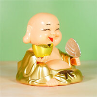 [ phong thủy ] Tượng phật Di Lặc phong thủy tay cầm quạt lắc sử dụng năng lượng mặt trời, di lặc