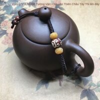 ✐ Phụ kiện bộ trà đạo số 0 dây bình cát tím đan tay cao cấp ấm dày bao thừng buộc