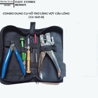 [ Phụ kiện máy căng vợt cầu lông] Bộ dụng cụ hỗ trợ lấy gen vợt cầu lông ( loe gen, lấy gen, xoay gen, kìm cắt, dùi)