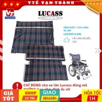 ✅ [PHỤ KIỆN] Tấm Đệm Ngồi + Tựa Lưng Xe Lăn Nhôm Du Lịch Lucass X-63L |  (Tấm Vải Ngồi + Tấm Vải Tựa Xe Lăn) -VT1242