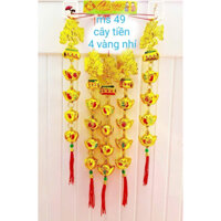 [ Phụ kiện treo Tết ] Set 5 dây cây thỏi vàng nhí dùng trang trí cây mai, đào, quất,...