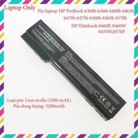 ✅ Pin laptop HP ProBook 6360b 6360t 6460b 6465b 6470b 6475b 6560b 6565b 6570b, HP Elitebook 8460P, 8460W, 8470W,8570P