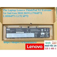 ⚡ Pin Laptop Lenovo ThinkPad X1 Extreme 1st 2nd Gen 2018 2019 L17M4P72 L18M4P71 L17C4P72