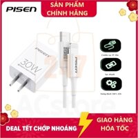 [ Pisen 30W / 20W ] Bộ sạc / Củ Sạc PISEN QUICK PD 20W / 30W  TS-C160( bán lẻ củ hoặc dây  ) - Hàng Chính Hãng- HSHO