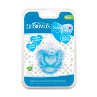 [ PS11008 ] Ty ngậm Dr.Brown's siêu mềm đầu tròn Happy Paci, 100% silicone ( 0m+)