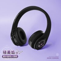 【 Puella Magi Madoka Magica 】 Tai nghe không dây Bluetooth Akemi Homura có nhạc phim Anime Nhật Bản Kaname Madoka Âm thanh nổi có thể gập lại Hỗ trợ có dây Thẻ TF Tai nghe chơi game thoải mái