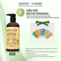 [ Pura Dor by Hyggee ] Dầu gội Biotin PURA D'OR Gold Label Anti-Hair Thinning 473ml organic, ngừa rụng tóc, hỗ trợ mọc tóc
