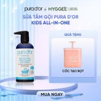 [ Pura Dor by Hyggee ] Sữa tắm gội dịu nhẹ cao cấp dành cho bé trên 2 tuổi - PURA DO'R Kids All-in-One Gentle Cleanser 473ml