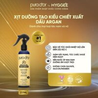 [ Pura Dor by Hyggee ] Xịt dưỡng tóc PURA D'OR Argan Oil Heat Shield 236ml organic bảo vệ tóc khỏi nhiệt, giữ nếp tóc