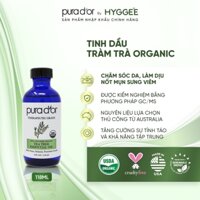 [ Pura Dor ] Tinh dầu tràm trà organic nguyên chất PURA D'ORTherapeutic Grade Tea Tree Essential Oil 118ml