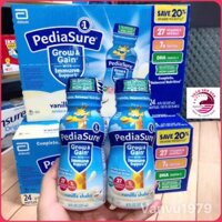 ❤ [Q3] [Date 3/2026] Thùng 24 chai sữa nước Pediasure Vani DHA Grow Gain Mỹ Tăng cân nặng chiều cao